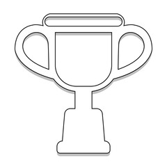 trophy cup isolated
