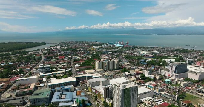 Cagayan de Oro City skyline. Misamis Oriental. Northern Mindanao, Philippines.