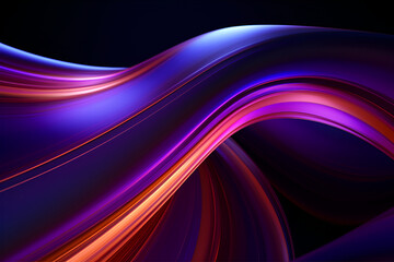  purple wave background, abstraction. AI generation