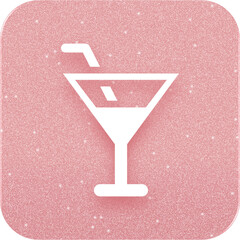 Rose Gold Cocktail Icon