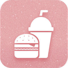 Rose Gold Food And Drink Icon