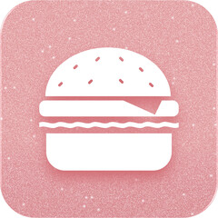 Rose Gold Hamburger Icon
