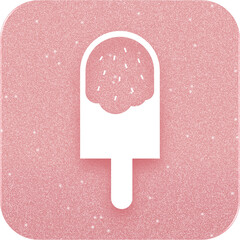 Rose Gold Ice Cream Icon
