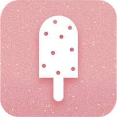 Rose Gold Ice Cream Icon