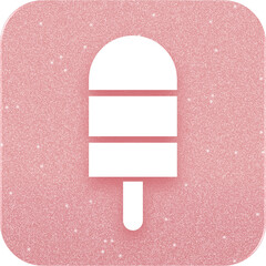 Rose Gold Ice Cream Icon
