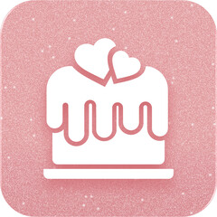 Rose Gold Wedding Cake Icon