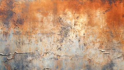 Rusty Metal Surface with Peeling Paint and White Fire Hydrant: Enhanced by Generative AI