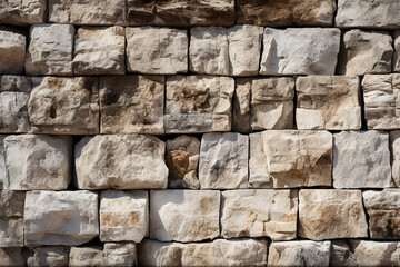 Angular limestone Stone texture, background Generative AI