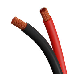 red and black electric cable transparent background