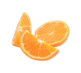 orange slice, clipping path, isolated transparent png
