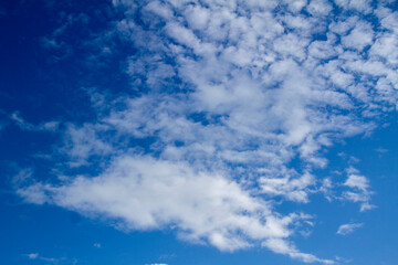 Blue sky clouds background, Beautiful landscape with clouds .