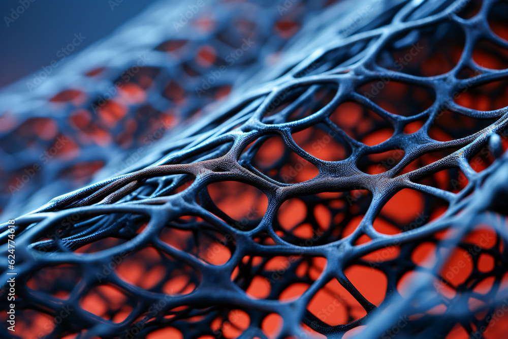 Poster red light mesh structure: a generative ai perspective