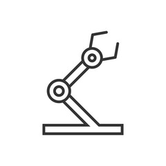Industrial robot arm icon - robot hand icon