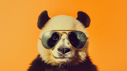 Fototapety  Generative AI, Cool Panda Vibes