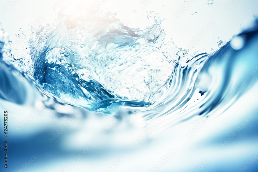 Poster sunlit wave breaking: a captivating generative ai image