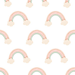 set of candy rainbow watercolor,pattern 