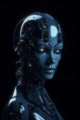 Futuristic Headshot of a Woman: A Glimpse into Generative AI