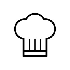 Chef hat icon vector. Cook illustration sign. kitchen symbol.