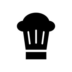 Chef hat icon vector. Cook illustration sign. kitchen symbol.