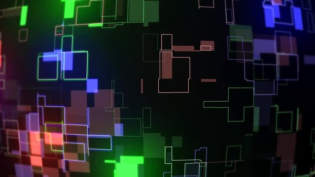abstract grid technology animated background