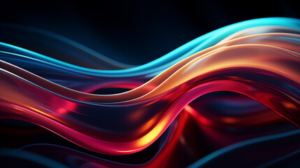 Fototapeta premium Generative AI, Luminous Illusions