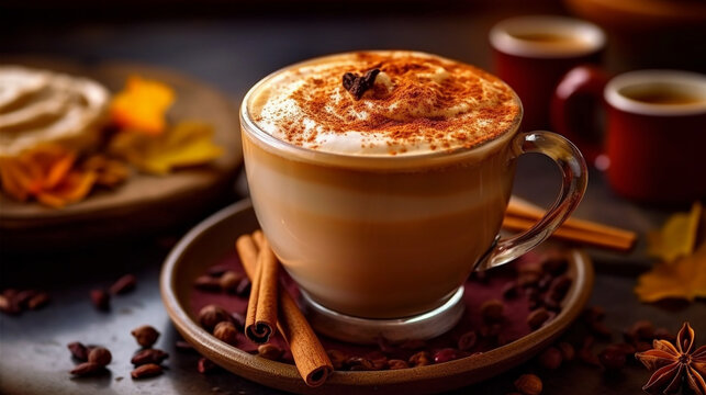 cup of coffee HD 8K wallpaper Stock Photographic Image
