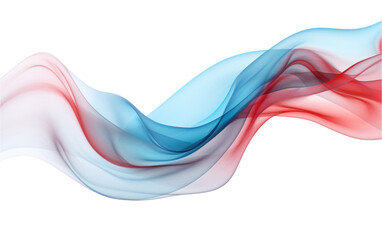 an ethereal blend of blue and red abstract blooming shape,  generative ai