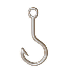 3d render fishing hook icon