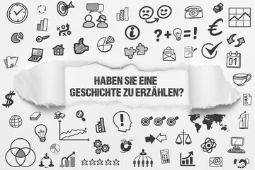 Haben Sie eine Geschichte zu erzählen?
