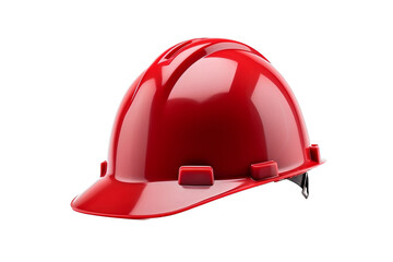 red hard hat isolated