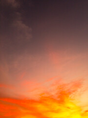 Abstract and pattern of cloud sky Calming coral, Orange, Trend color of the year background