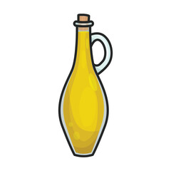 Bottle oil vector icon.Color vector icon isolated on white background bottle oil .