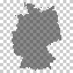 Fototapeta na wymiar Germany map icon, geography blank concept, isolated graphic background vector illustration