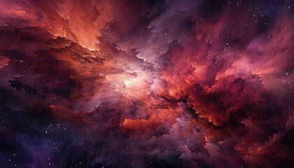 Fototapeta premium Colorgul galaxy, cloud, Generative Ai