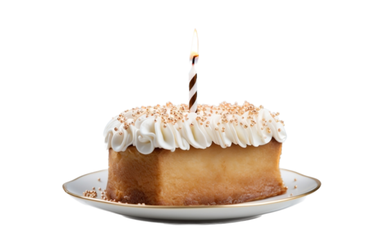 birthday cake isolated on white background