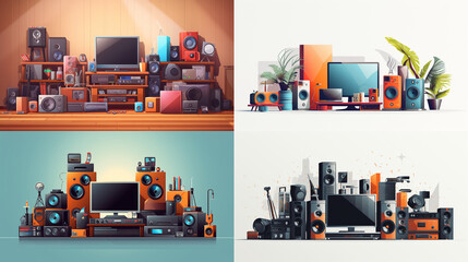 Fototapeta premium background with a factory