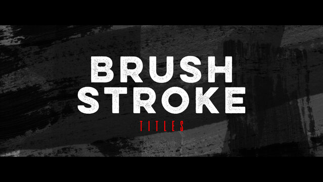 Brush Stroke Title Sequence
