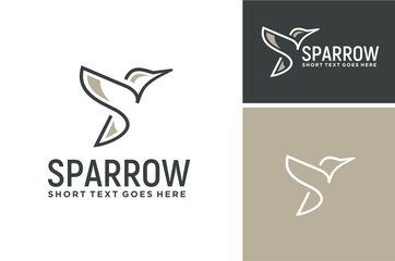 Flying Flapping Bird Wings for Aviation Aircraft Flight logo design