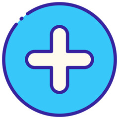 Fototapeta premium Add Button Basic UI Icon