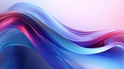 An abstract representation of swirling ribbons in vibrant blue and purple hues, symbolizing energy and creativity. Alcohol ink social media design. Generative AI. 