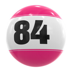 84 Ball 3D Render
