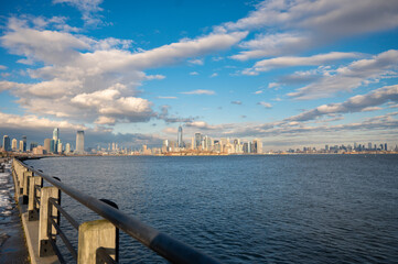 View of Manhattan from Liberty State Park, New Jersey, United States.