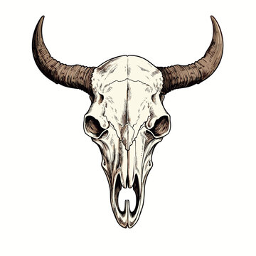 cows_skull_grunge_vector_graphics