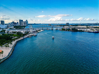 Above the Miami bayfront