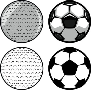 Sports Ball Set Vector 