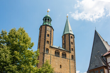 Fototapeta na wymiar Church of Saints Cosmas and Damian (Marktkirche St. Cosmas und Damian) Goslar Lower Saxony (in german Niedersachsen) Germany