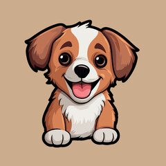 Fototapeta premium cute_dog._sticker