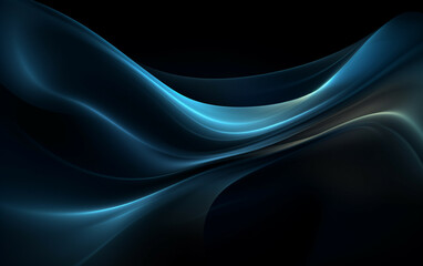 Abstract dark background with smooth soft lines