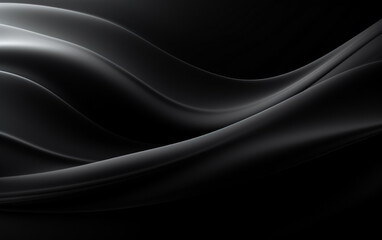 Abstract dark background with smooth soft lines