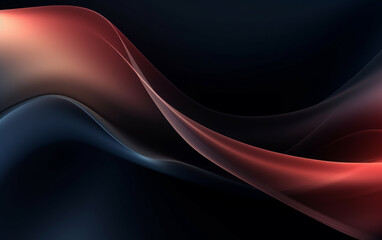 Fototapeta premium Abstract dark background with smooth soft lines